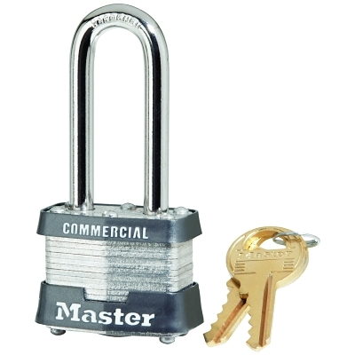 4 PIN TUMBLER SAFETY PADLOCK KEYED DIFF.